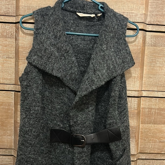 Soft Surroundings Wool Belted Sweater - Picture 3 of 6